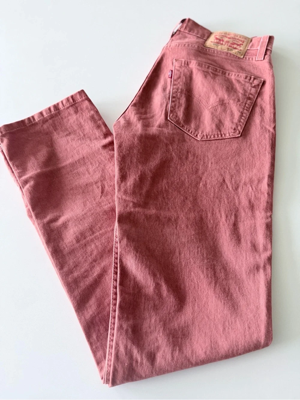 Levi's Men’s Straight-Leg Jeans in Dusty Red